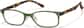Angle view of Plastic Rectangle Glasses  P2027924 in Moss thumbnail