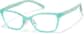 Angle view of Kids' Cat-Eye Glasses P2028316 in Blue thumbnail