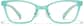 Front view of Kids' Cat-Eye Glasses P2028316 in Blue thumbnail