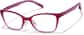 Angle view of Kids' Cat-Eye Glasses P2028317 in Purple thumbnail