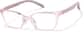 Angle view of Kids' Cat-Eye Glasses P2028319 in Pink thumbnail
