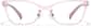 Front view of Kids' Cat-Eye Glasses P2028319 in Pink thumbnail