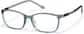 Angle view of Kids' Rectangle Glasses P2029312 in Blue thumbnail