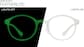 Front view of Lunettes rondes phosphorescentes P2029750 in Lueur vert thumbnail