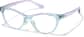 Angle view of Cat-Eye Glasses P2030017 in Purple thumbnail