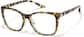 Angle view of Lunettes carrées P2030339 in Carapace de tortue thumbnail