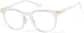 Angle view of Lunettes rondes légères  P2031523 in Transparente thumbnail