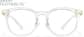 Front view of Lunettes rondes légères  P2031523 in Transparente thumbnail