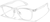 Angle view of Square Glasses P2031923 in Clear thumbnail