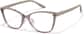 Angle view of Cat-Eye Glasses P2033612 in Gray thumbnail