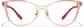Front view of Cat-Eye Glasses P2033618 in Red thumbnail