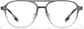 Front view of Aviator Glasses P2036112 in Gray thumbnail