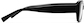 Side view of Rectangle Glasses P2036321 in Black thumbnail