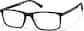 Angle view of Rectangle Glasses P2036621 in Black thumbnail