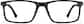 Front view of Rectangle Glasses P2036621 in Black thumbnail