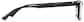 Side view of Rectangle Glasses P2036621 in Black thumbnail