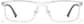 Front view of Rectangle Glasses P2036623 in Clear thumbnail
