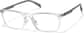 Angle view of Rectangle Glasses P2036723 in Clear thumbnail