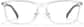 Front view of Rectangle Glasses P2036723 in Clear thumbnail