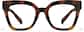 Front view of Lunettes œil-de-chat P2037525 in Carapace de tortue thumbnail