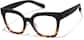 Angle view of Cat-Eye Glasses P2037539 in Black and Tortoise thumbnail