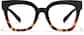 Front view of Cat-Eye Glasses P2037539 in Black and Tortoise thumbnail