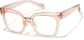 Angle view of Cat-Eye Glasses P2037542 in Blush thumbnail