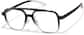 Angle view of Aviator Glasses P2040821 in Black thumbnail