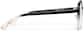 Side view of Aviator Glasses P2040821 in Black thumbnail