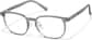 Angle view of Square Glasses P2041312 in Gray thumbnail
