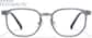 Front view of Square Glasses P2041312 in Gray thumbnail