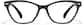 Front view of Lunettes en plastique à œil de chat  P2045721 in Noir thumbnail
