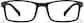 Front view of Rectangle  Glasses P2046121 in Black thumbnail