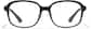 Front view of Square Glasses P206721 in Black thumbnail