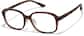 Angle view of Square Glasses P206725 in Tortoiseshell thumbnail