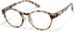 Angle view of Round Glasses P206825 in Tortoiseshell thumbnail