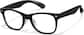 Angle view of Kids’ Square Glasses P208321 in Black thumbnail