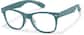Angle view of Kids’ Square Glasses P208324 in Teal thumbnail