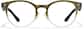 Front view of Lunettes rondes  P208434 in Verte thumbnail