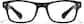 Front view of Rectangle Glasses P220421 in Black thumbnail