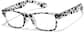 Angle view of Rectangle Glasses P220431 in Pattern thumbnail