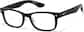 Angle view of Lunettes rectangulaires en plastique  P228421 in Noir thumbnail