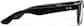 Side view of Lunettes rectangulaires en plastique  P228421 in Noir thumbnail