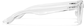 Side view of Plastic Rectangle Glasses  P228423 in Clear thumbnail