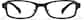 Front view of Rectangle Glasses P234321 in Black thumbnail