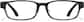 Front view of Rectangle Glasses P238621 in Black thumbnail