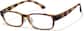 Angle view of Rectangle Glasses P238625 in Tortoiseshell thumbnail