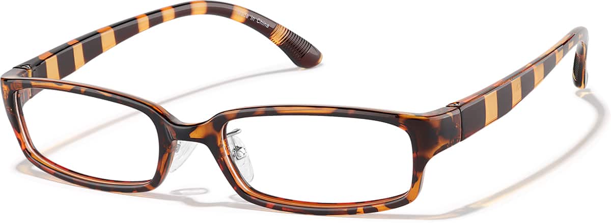 Black Rectangle Glasses #P239621 | Zenni Optical