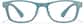 Front view of Square Glasses P270416 in Blue thumbnail