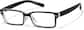 Angle view of Lunettes rectangulaires P278521 in Noir thumbnail